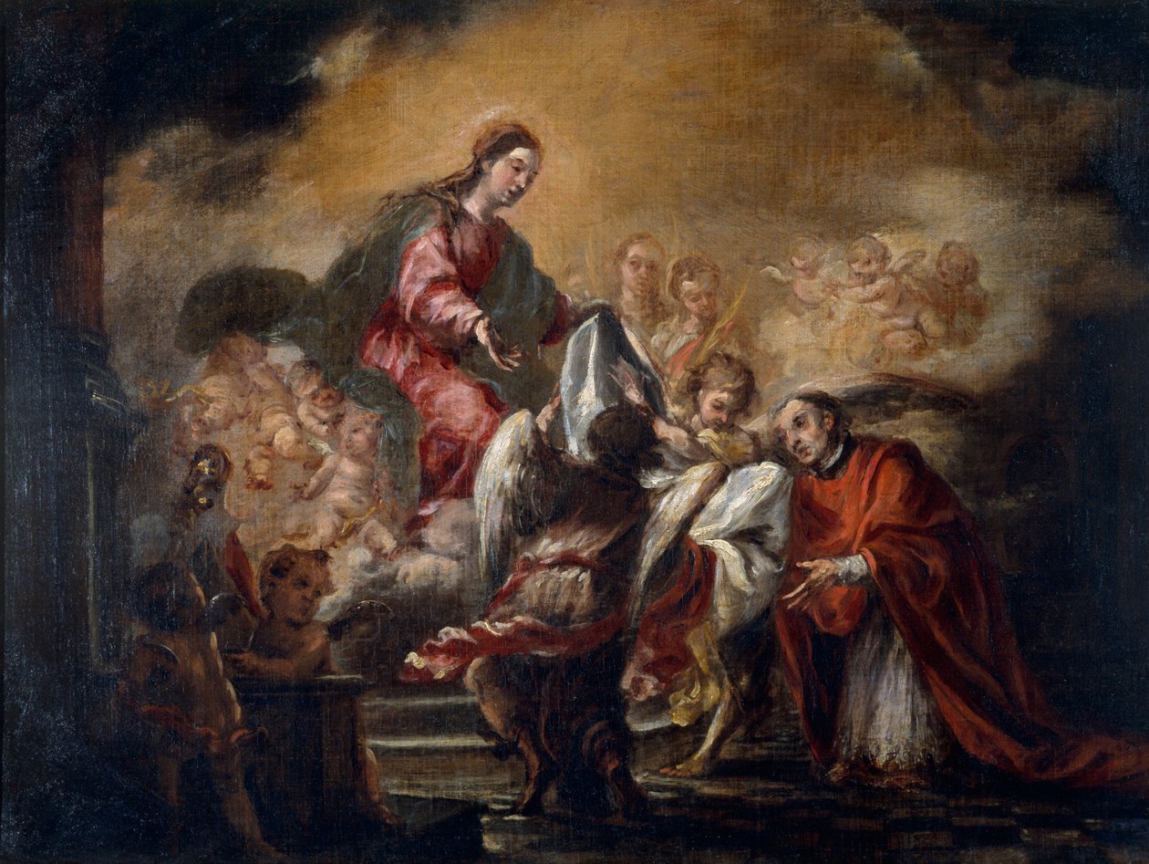 Pålegg av Chasuble på Saint Ildephonsus av Juan Valdés de Leal