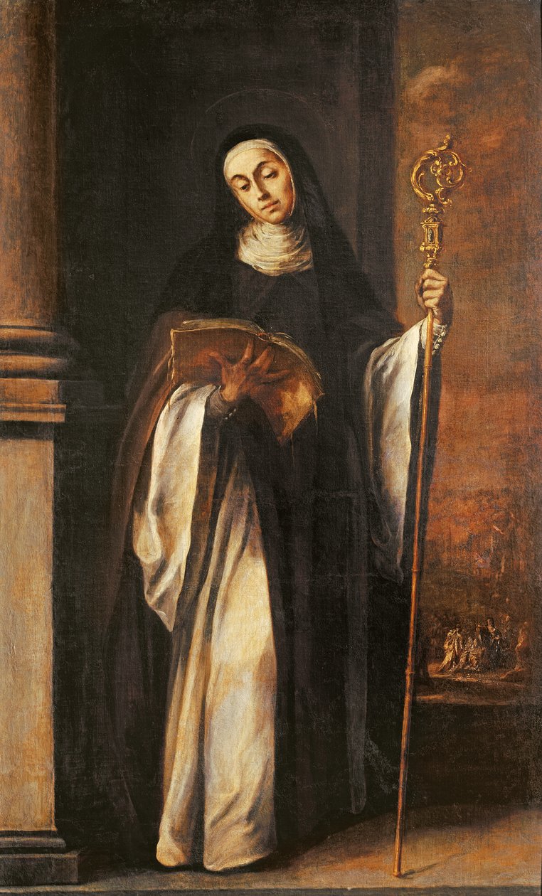 St. Paula eller en abbedisse, 1655 av Juan de Valdes Leal