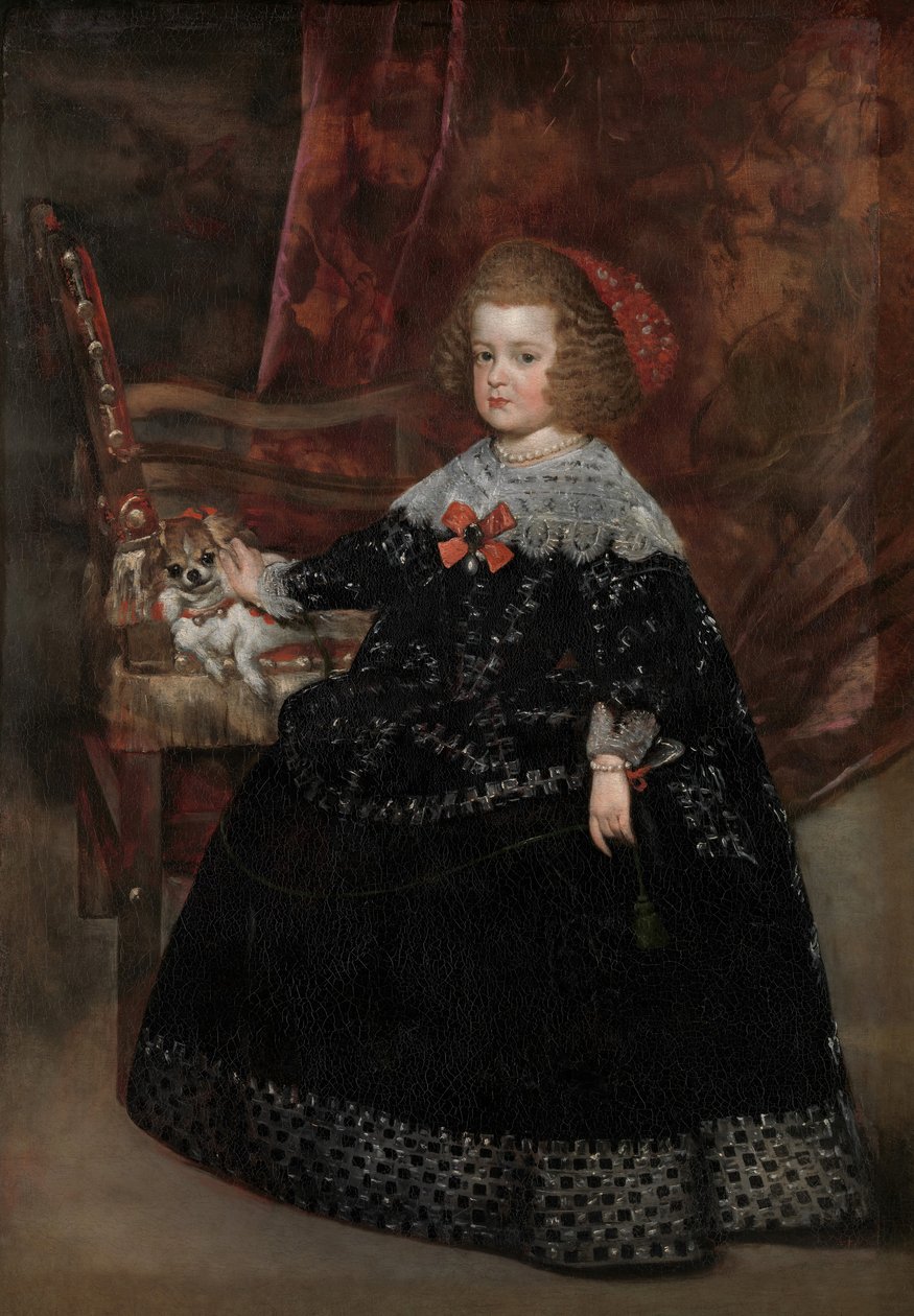 Maria Teresa 1638-1683, Infanta av Spania, ca. 1645. av Juan Battista Martinez del Mazo