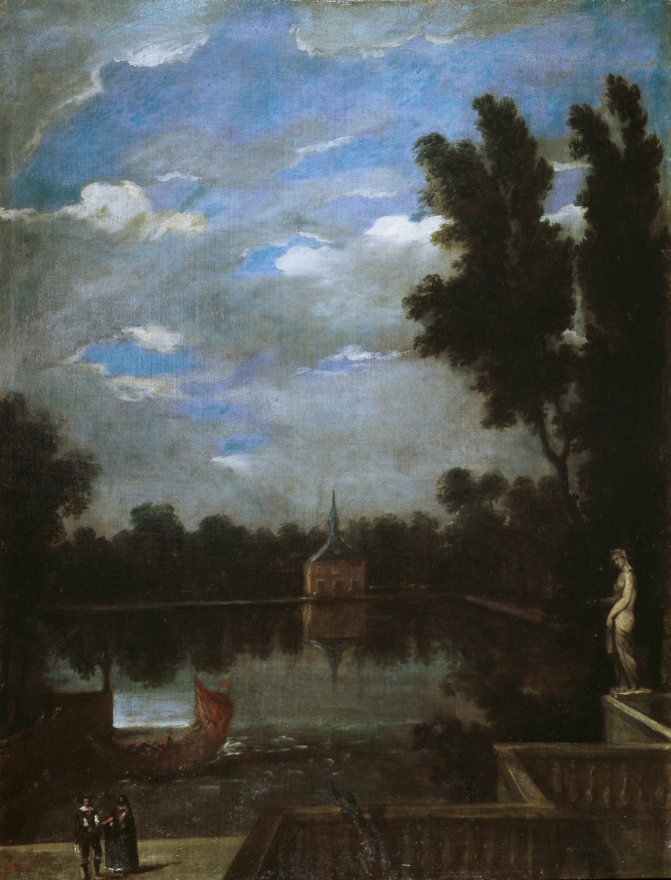 Grand Pond of the Buen Retiro, ca. 1657 av Juan Bautista Martinez Del Mazo