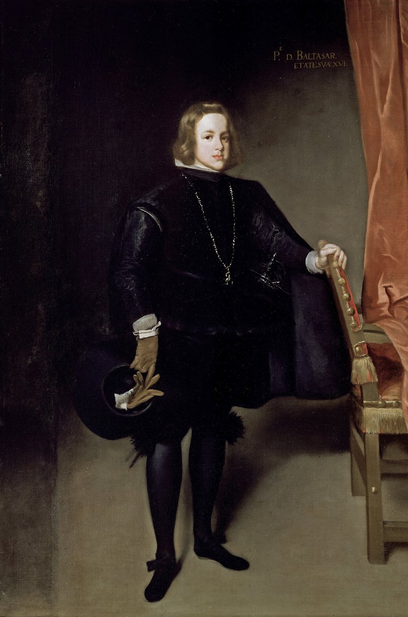 Portrett av prins Balthasar Charles, 1645 av Juan Bautista Martinez Del Mazo