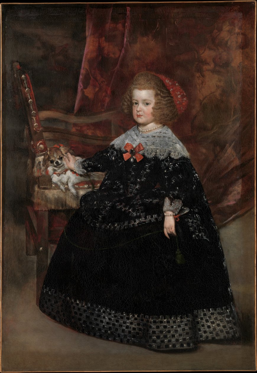 María Teresa (1638-83), Infanta av Spania, ca. 1645 (olje på lerret) av Juan Bautista Martinez Del Mazo