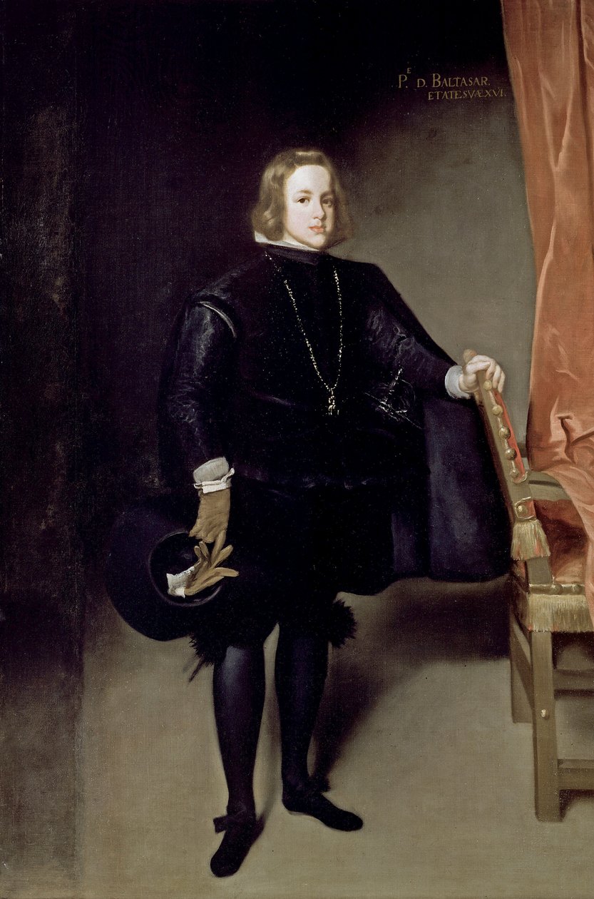 Portrett av Baltasar Carlos (Balthazar-Charles eller Balthazar Charles) av Østerrike (1629-1646), sønn av Philip IV - Portrett av prins Balthasar Charles av Juan Bautista Martinez del Mazo av Juan Bautista Martinez Del Mazo