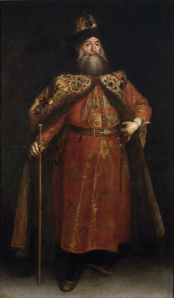 Portrett av ambassadøren Pyotr Ivanovich Potyomkin 1617-1700, 1681 av Juan Carreño de Miranda