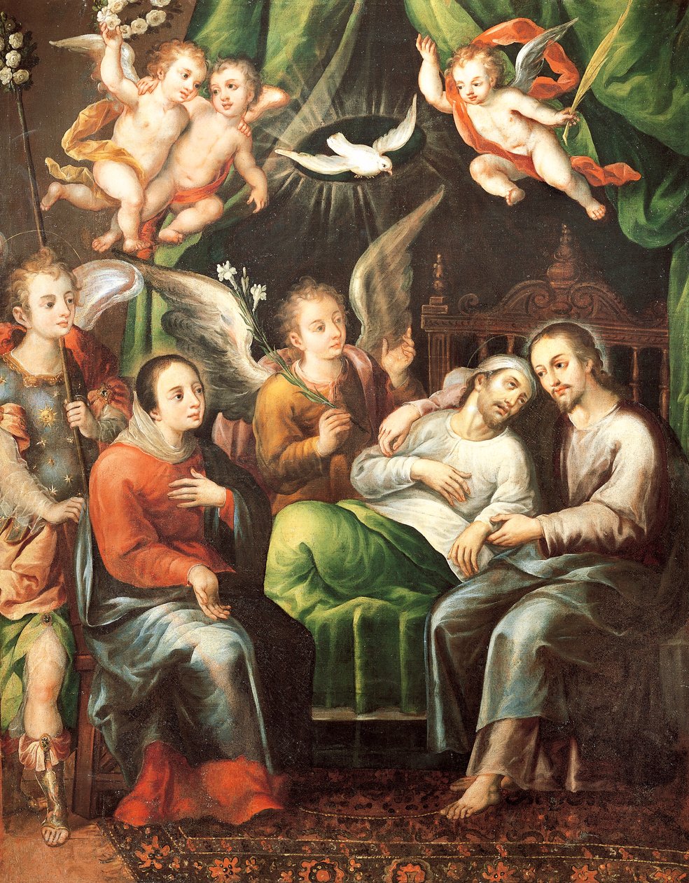 St Josephs død, av Juan Correa (1646-1716) av Juan Correa
