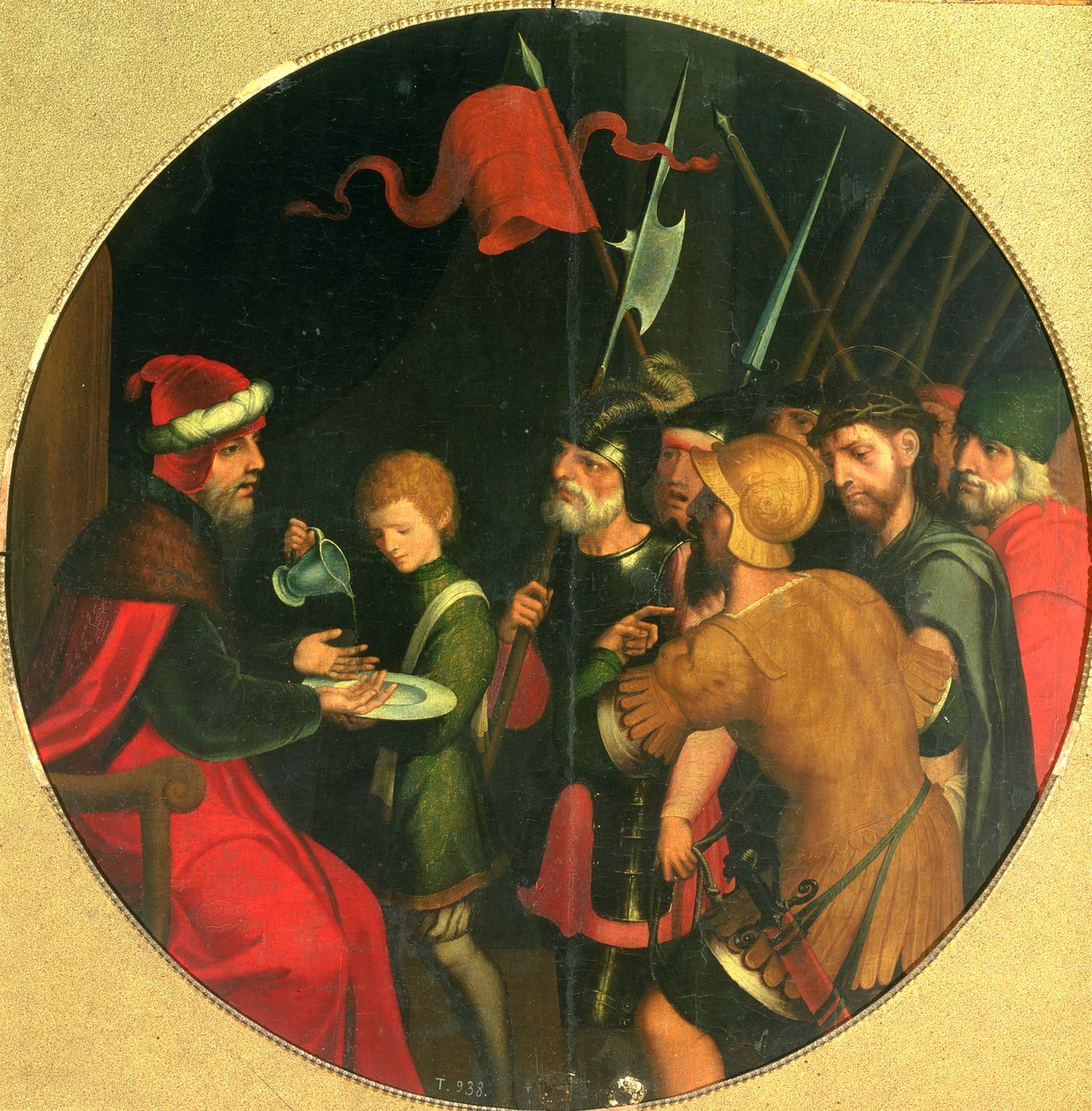 Pontius Pilatus vasker hendene av Juan Correa de Vivar