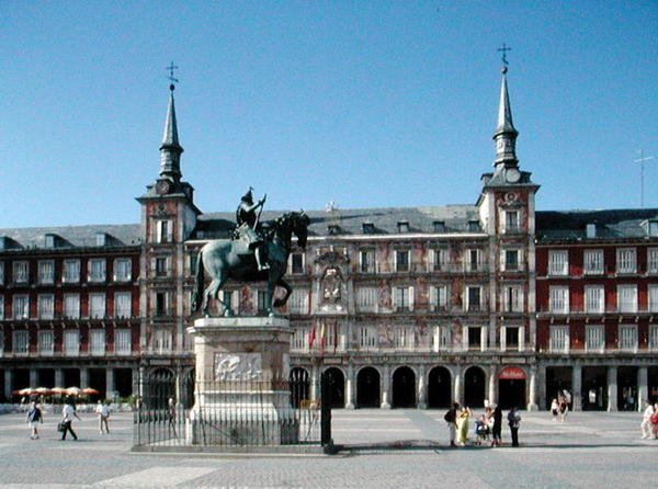Utsikt over Plaza Mayor, ca. 1619 (bilde) av Juan Gomez de Mora