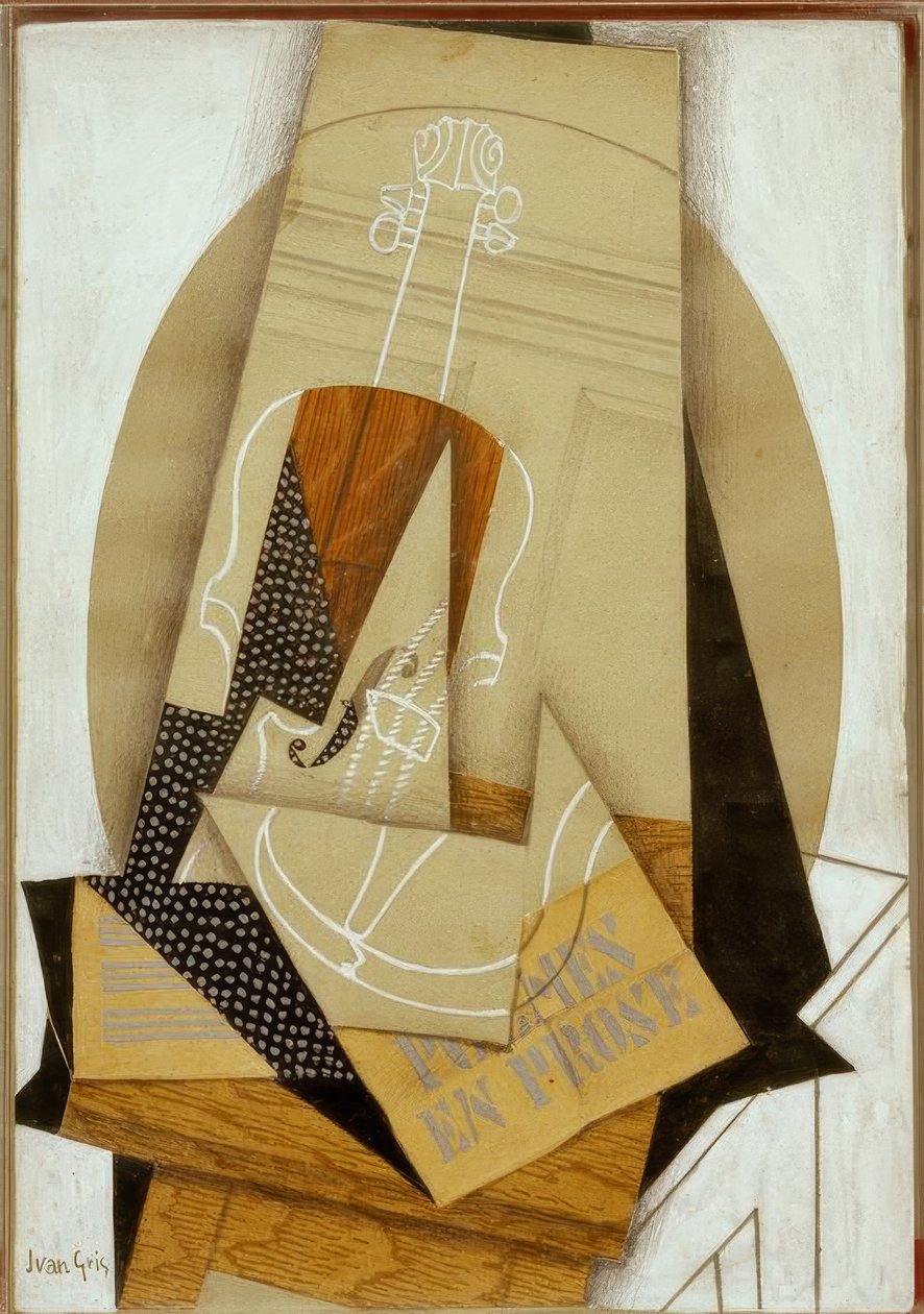 komposisjonen til fiolinen av Juan Gris