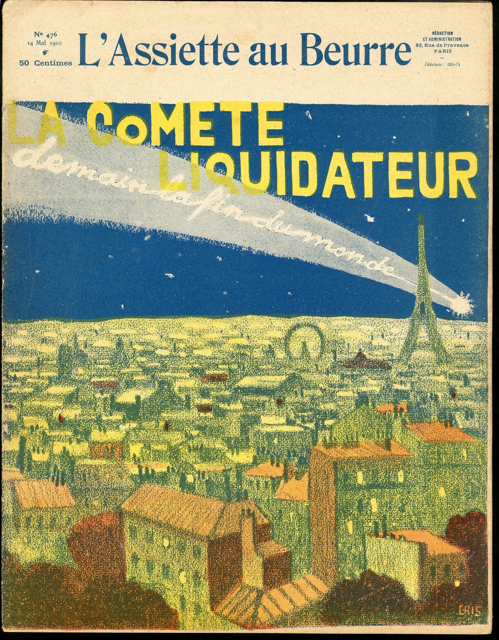 Omslag av "" L'Plate au beurre"", nummer 476, Satirical in Colors av Juan Gris