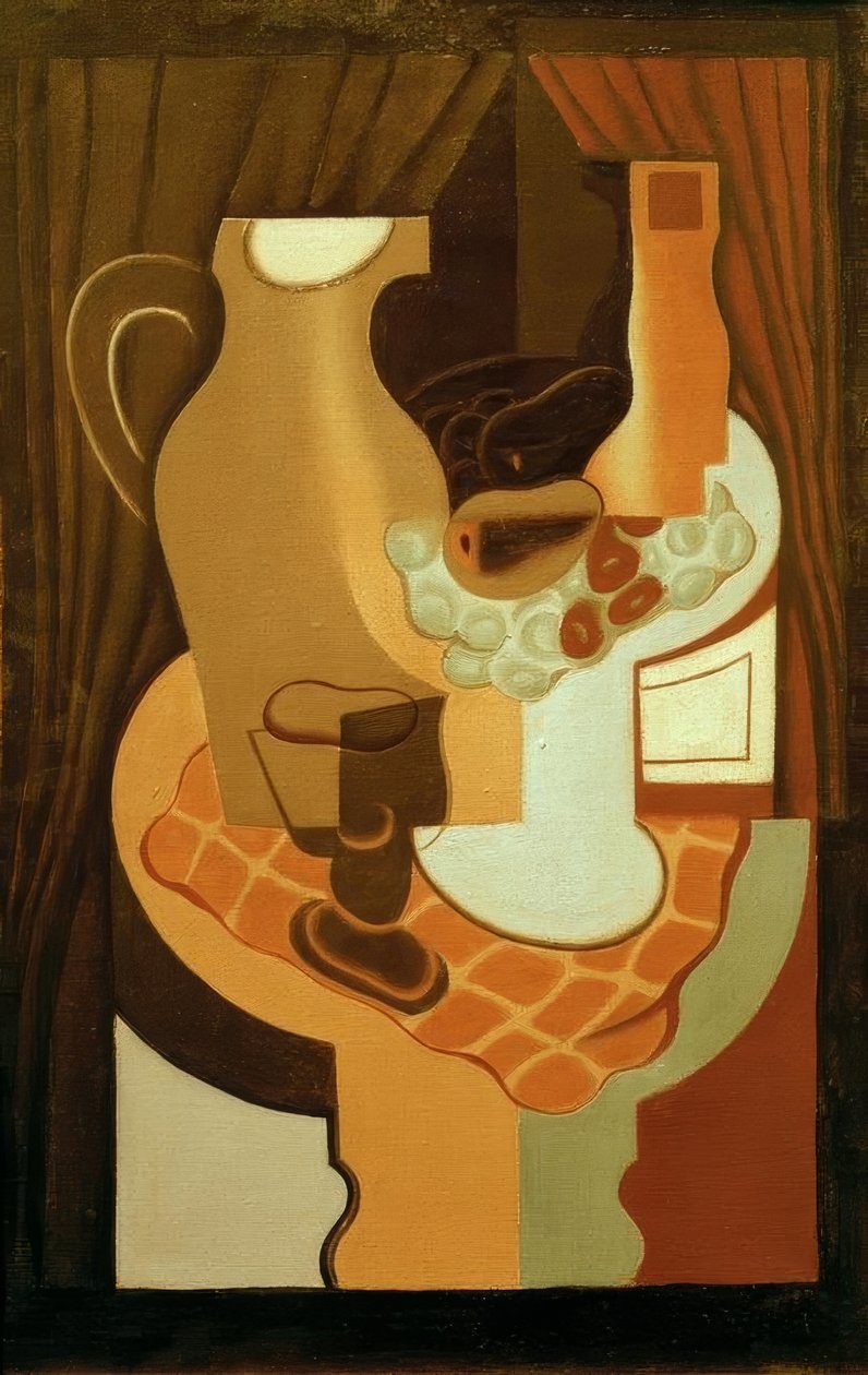 Mugge og fruktskål av Juan Gris