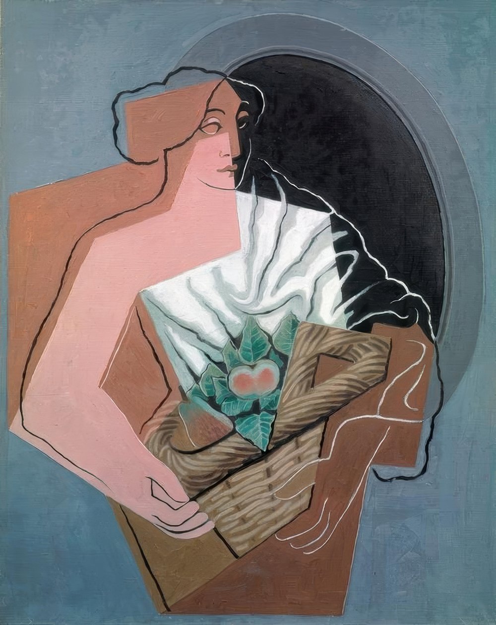 Kvinnen med kurven av Juan Gris