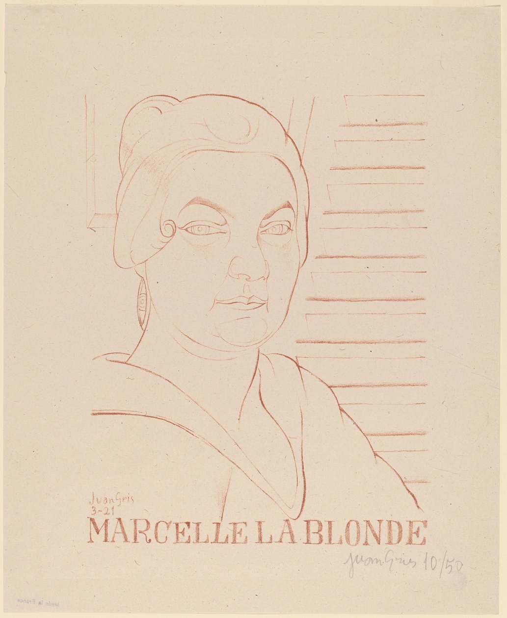 Marcelle den blonde av Juan Gris