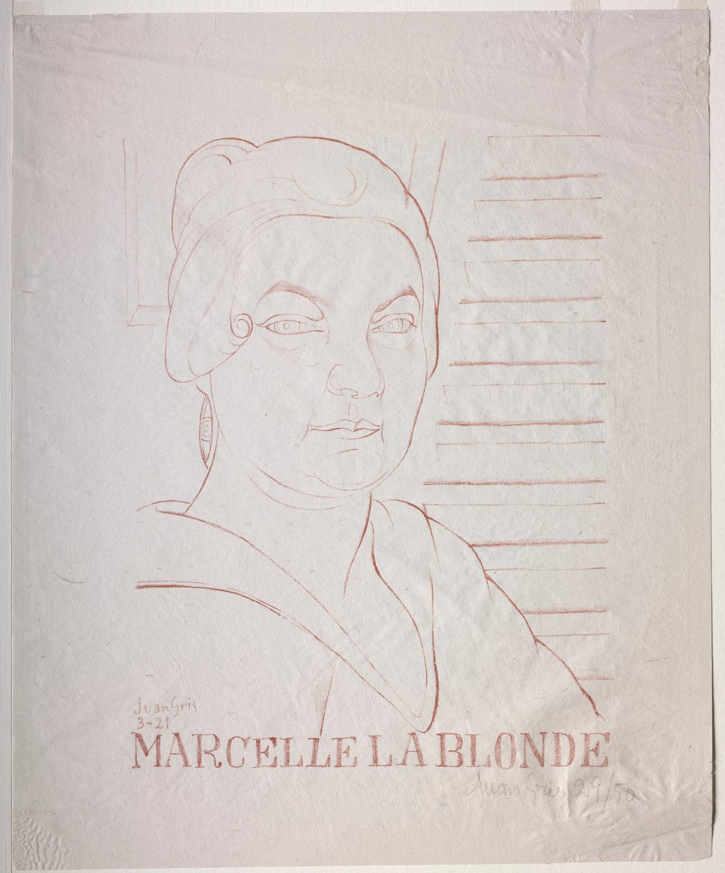Marcelle den blonde av Juan Gris
