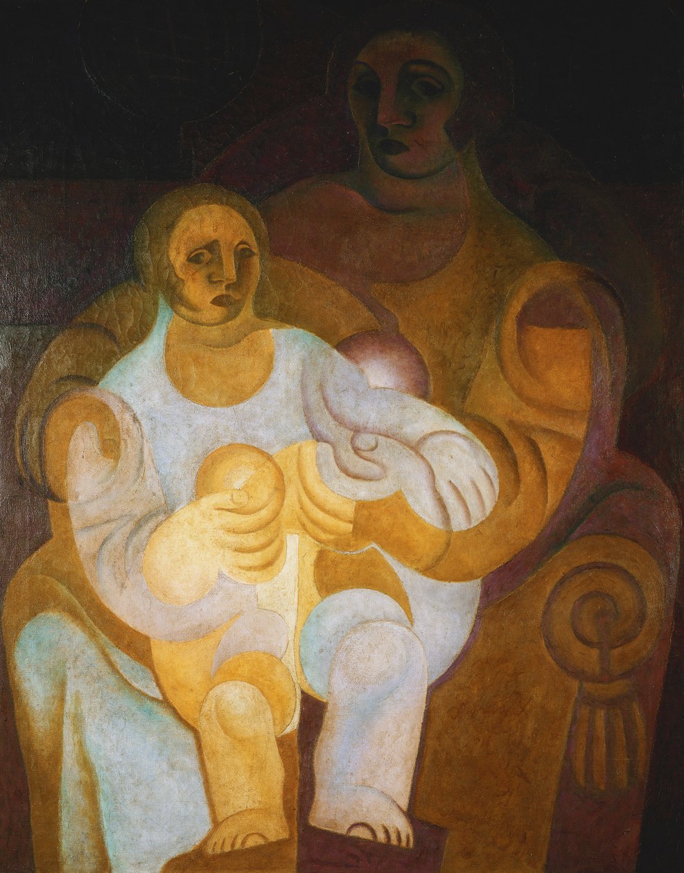 Mor og barn; Mere et Enfant, 1922 av Juan Gris