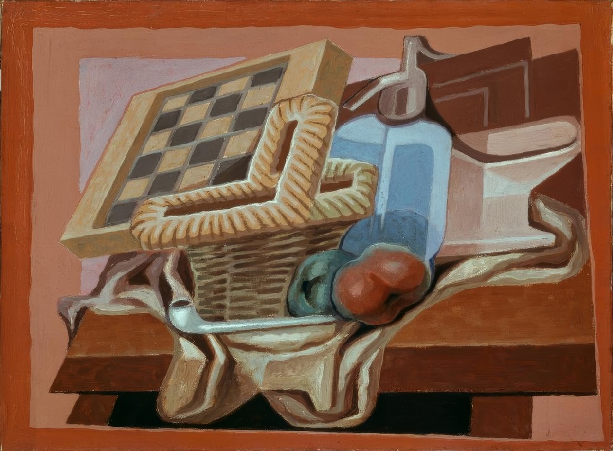 Kurv og sifon av Juan Gris