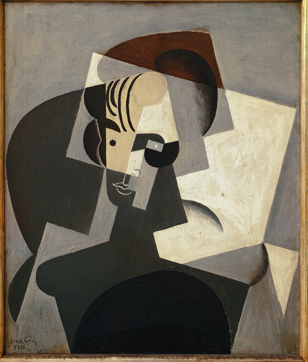 Portrett av Josette Gris - Olje på lerret av Juan Gris