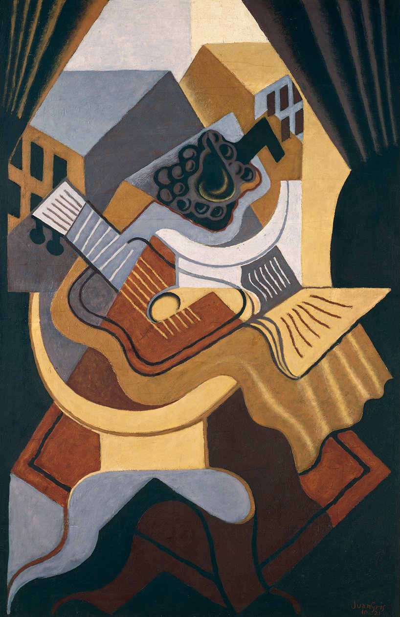 Bord foran et vindu av Juan Gris