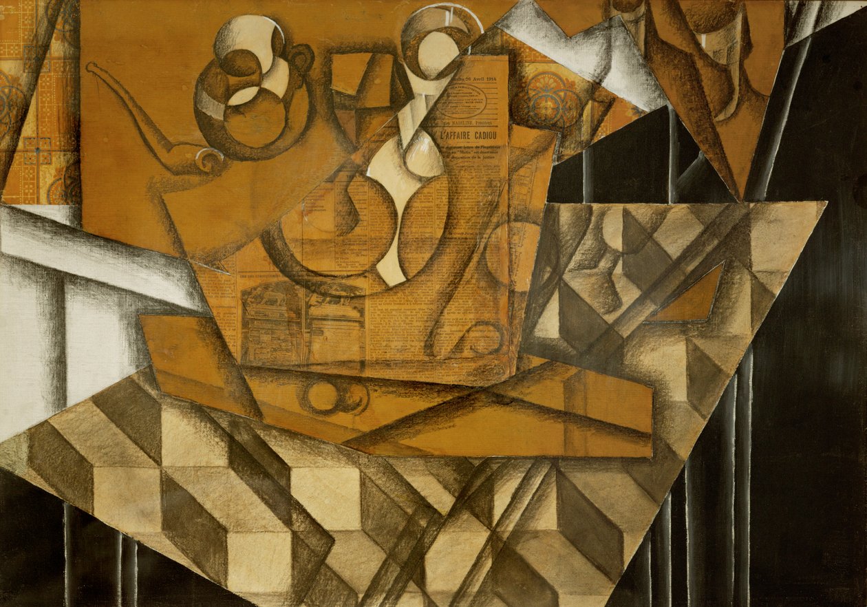 Tekopp (olje på lerret) av Juan Gris