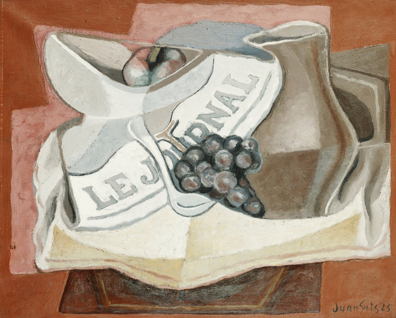 Drueklasen; La Grappe de Raisins, 1925 av Juan Gris