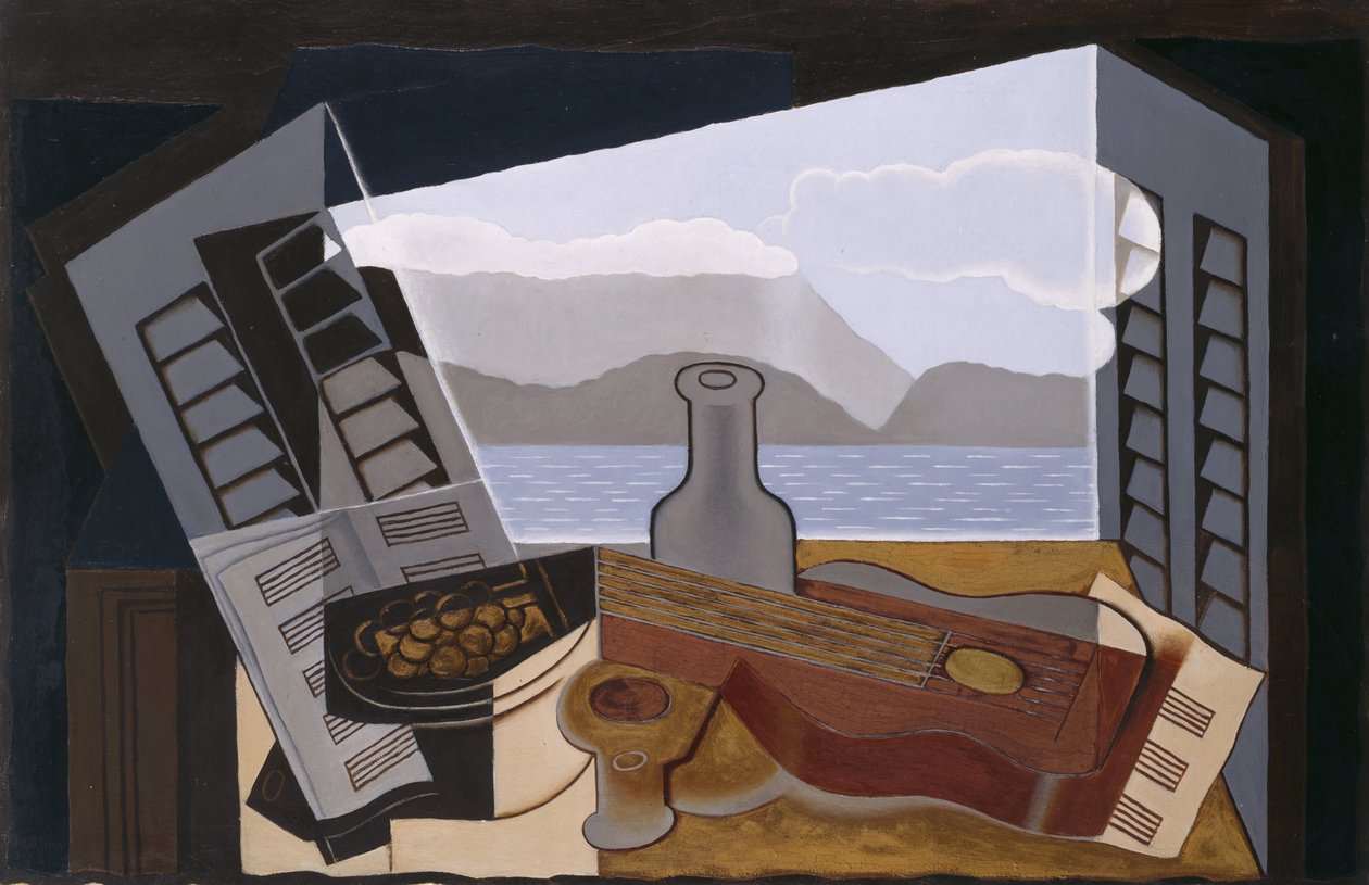 Det åpne vinduet, 1921 av Juan Gris