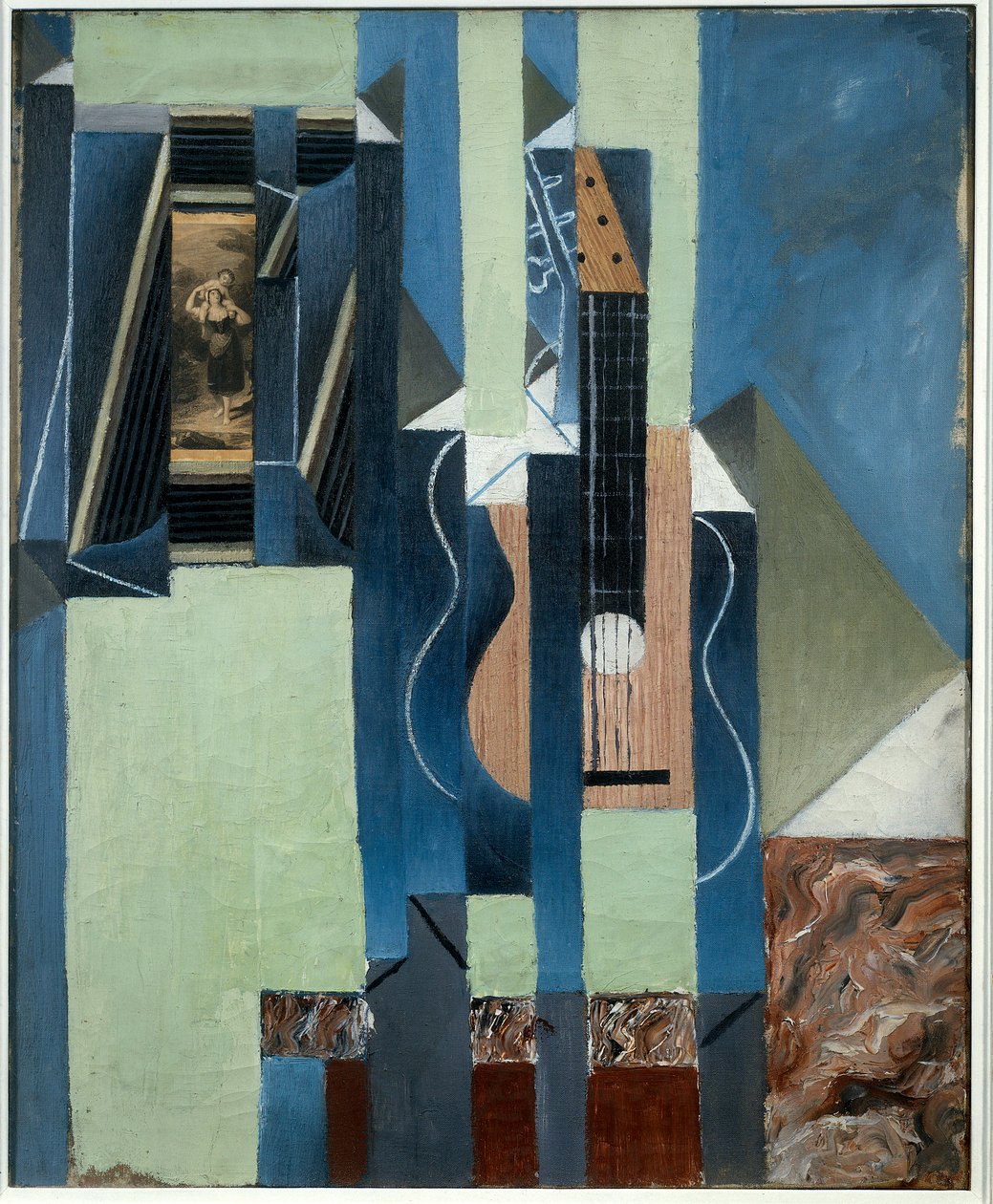 Gitaren. Maleri av Juan Gris (1887-1927) EC. Esp. av Juan Gris