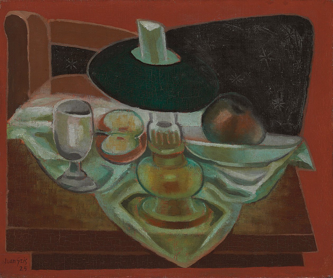 Under lampen; Under lampen, 1925 av Juan Gris