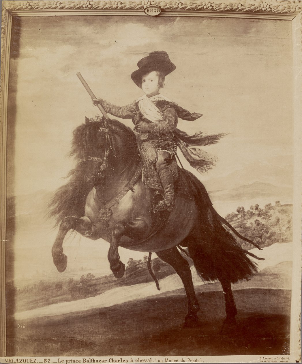 Velázquez. Prins Balthazar Charles til hest (på Prado-museet) av Juan Laurent