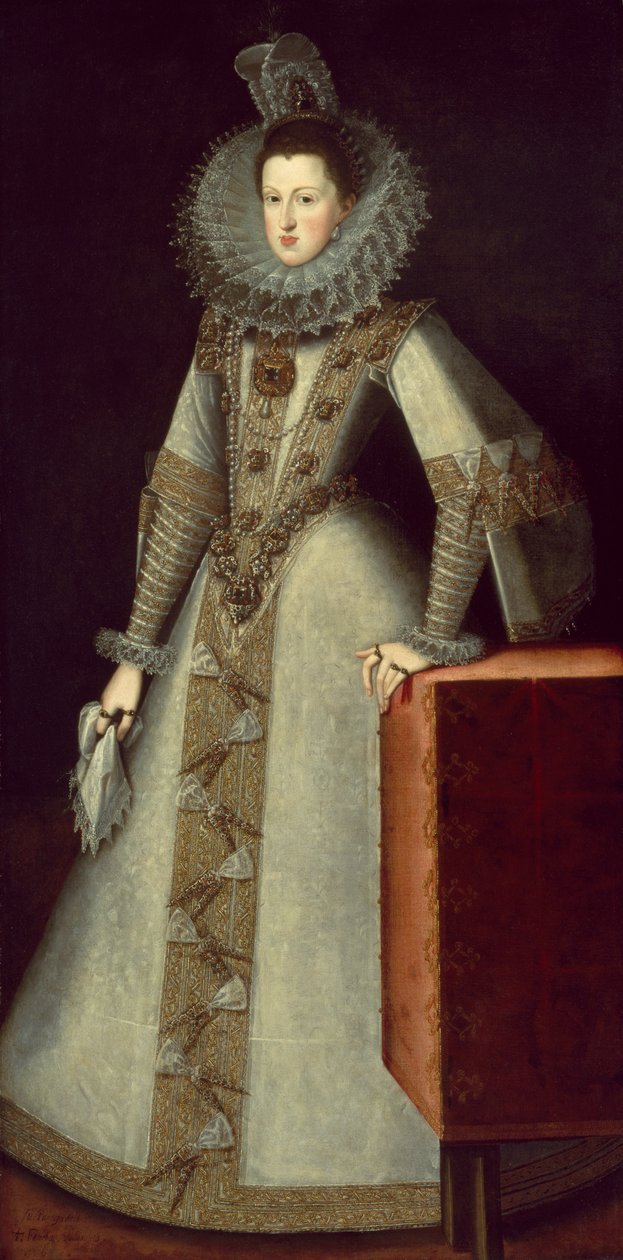 Margaret av Østerrike (1584-1611) dronning av Spania, 1605 av Juan Pantoja de la Cruz