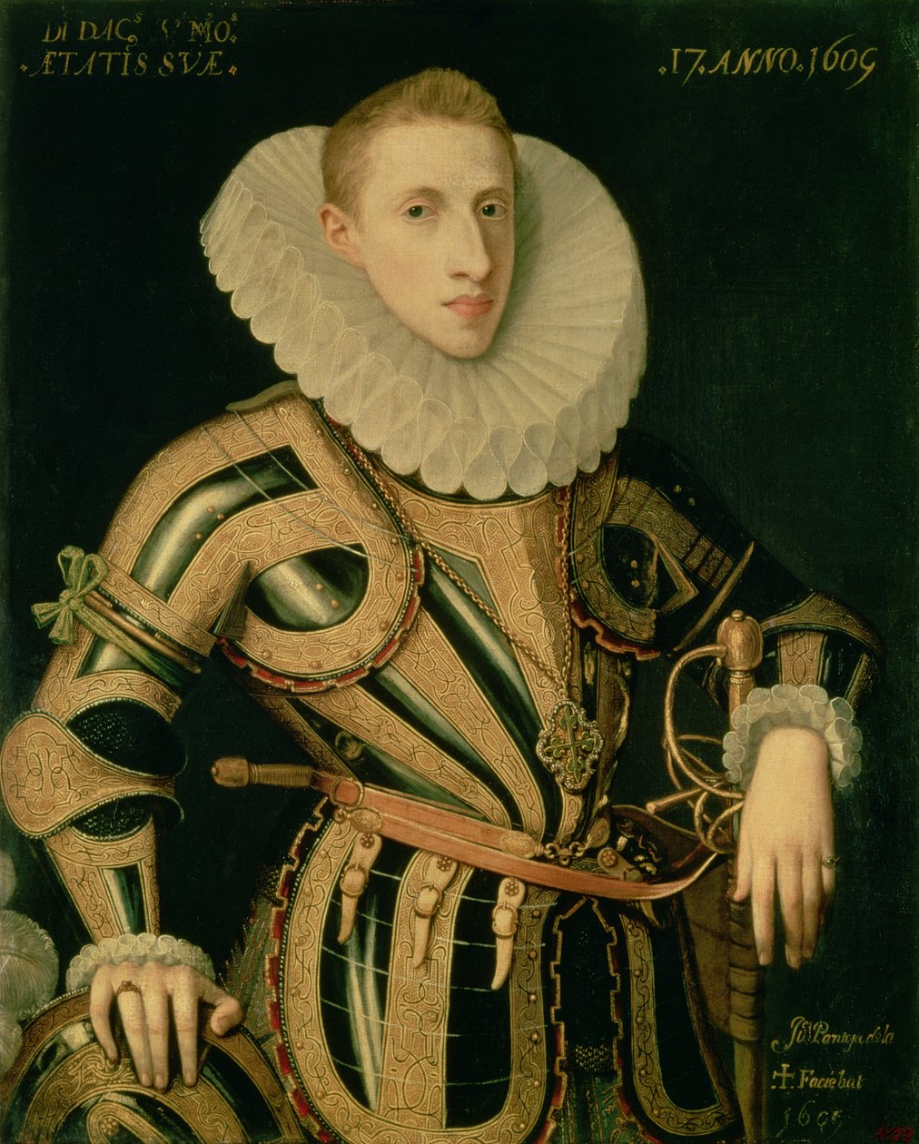 Portrett av Diego de Villamayor av Juan Pantoja de la Cruz