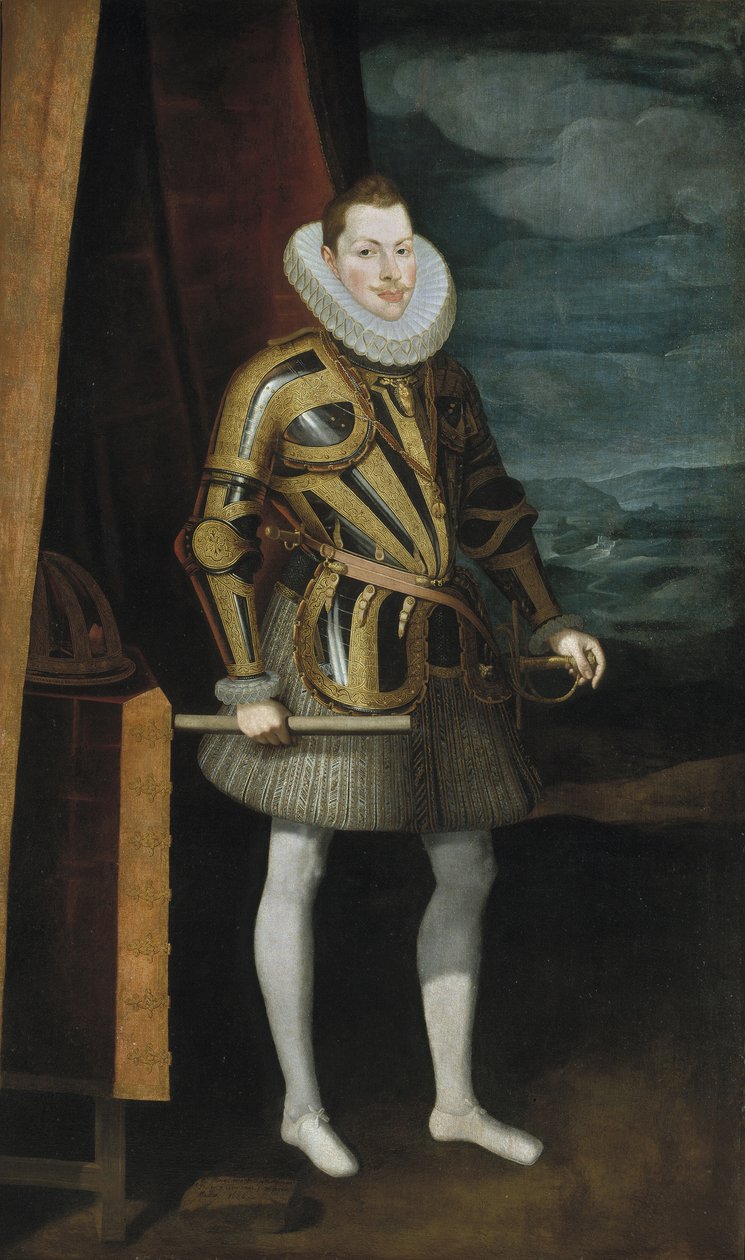 Portrett av Filip III 1578-1621, konge av Spania og Portugal, 1606 av Juan Pantoja de la Cruz