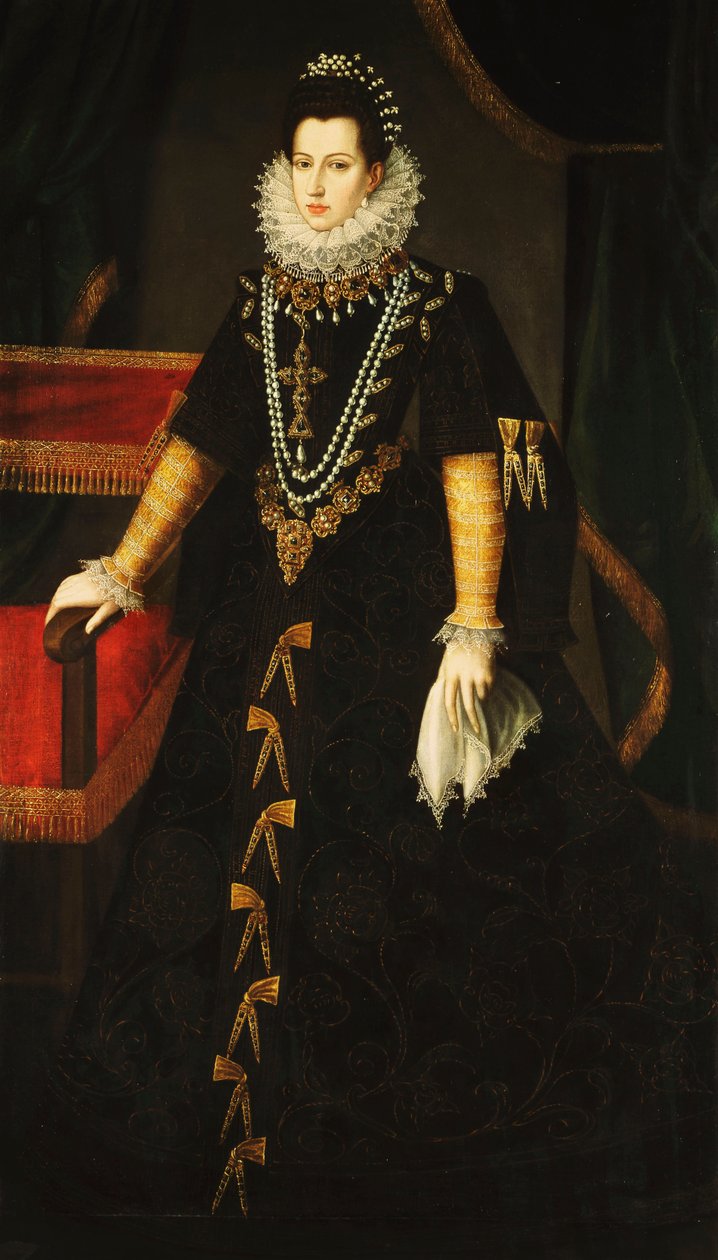 Portrett av Infanta Isabel Clara Eugenia av Bourbon av Juan Pantoja de la Cruz