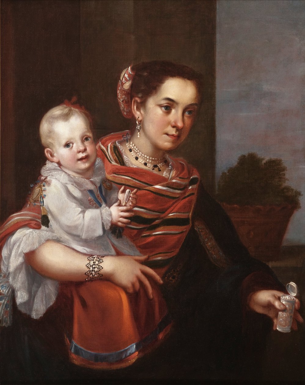 Casta -maleri (fra spanjolen og Morisca, Albino) av Juan Patricio Morlete Ruiz