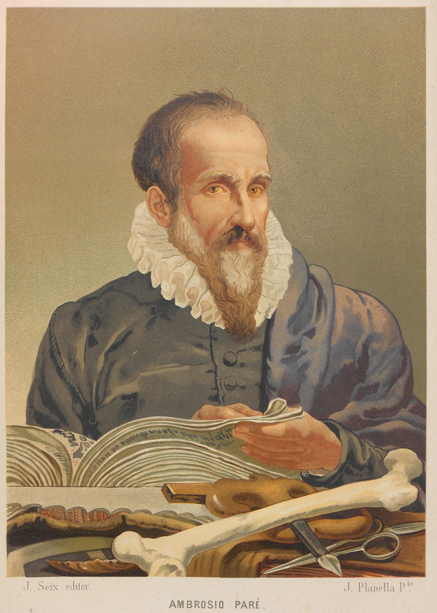 Portrett av Ambroise Paré, 1879. av Juan Planella y Rodríguez