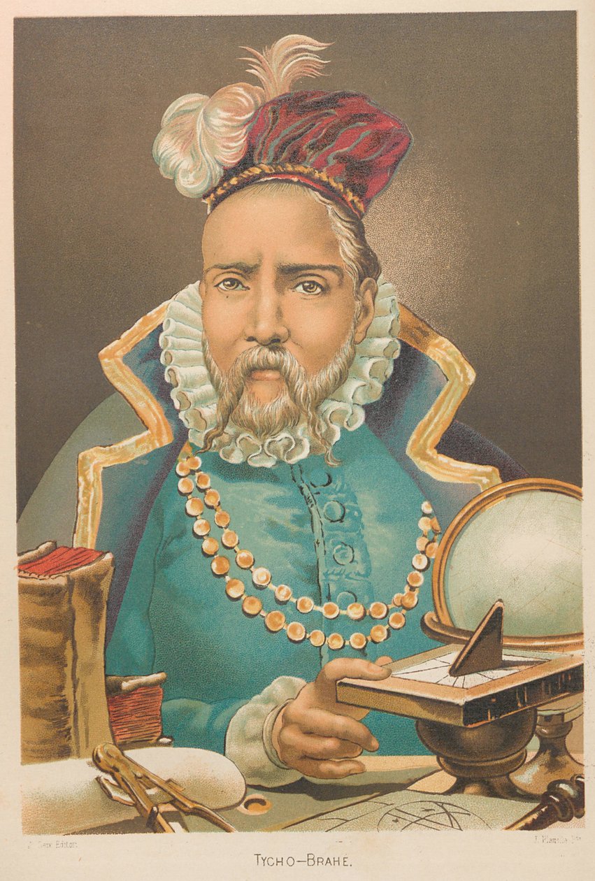 Portrett av Tycho Brahe 1546-1601, av Juan Planella y Rodríguez