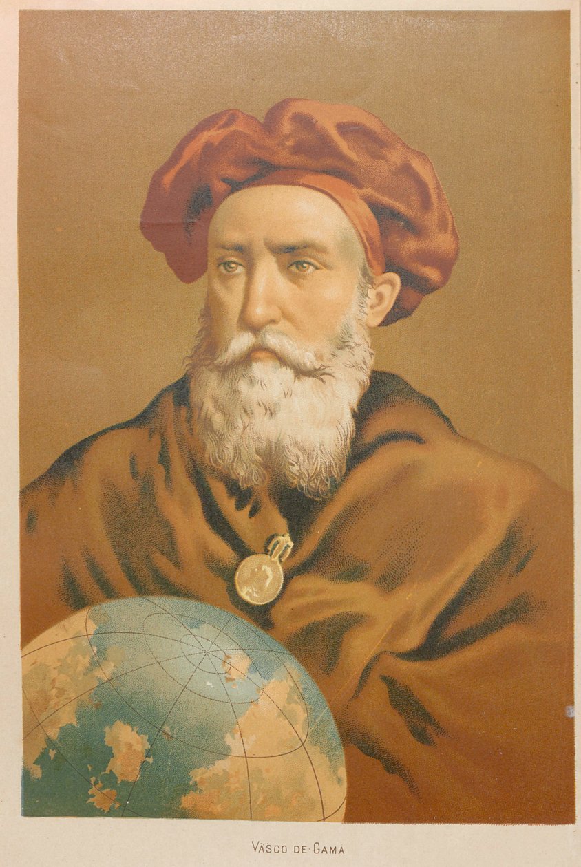Portrett av Vasco de Gama, 1879. av Juan Planella y Rodríguez