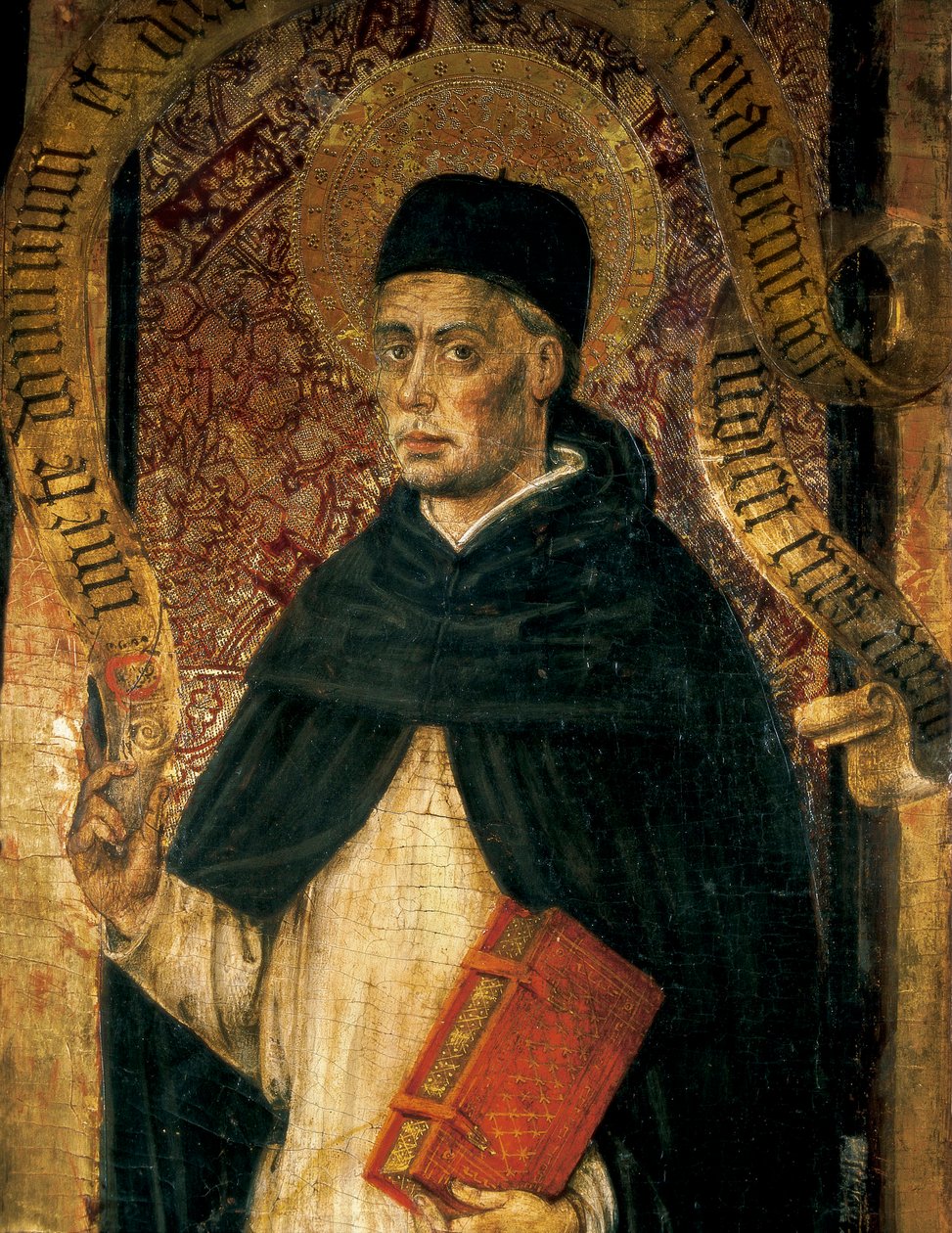 Representasjon av St. Vincent Ferrer (1350-1419), dominikansk prest av Juan Rexach or Reixach