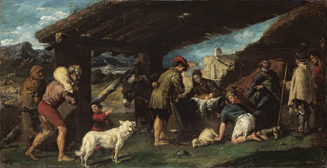 Hyrdenes tilbedelse, ca. 1620 av Juan Ribalta