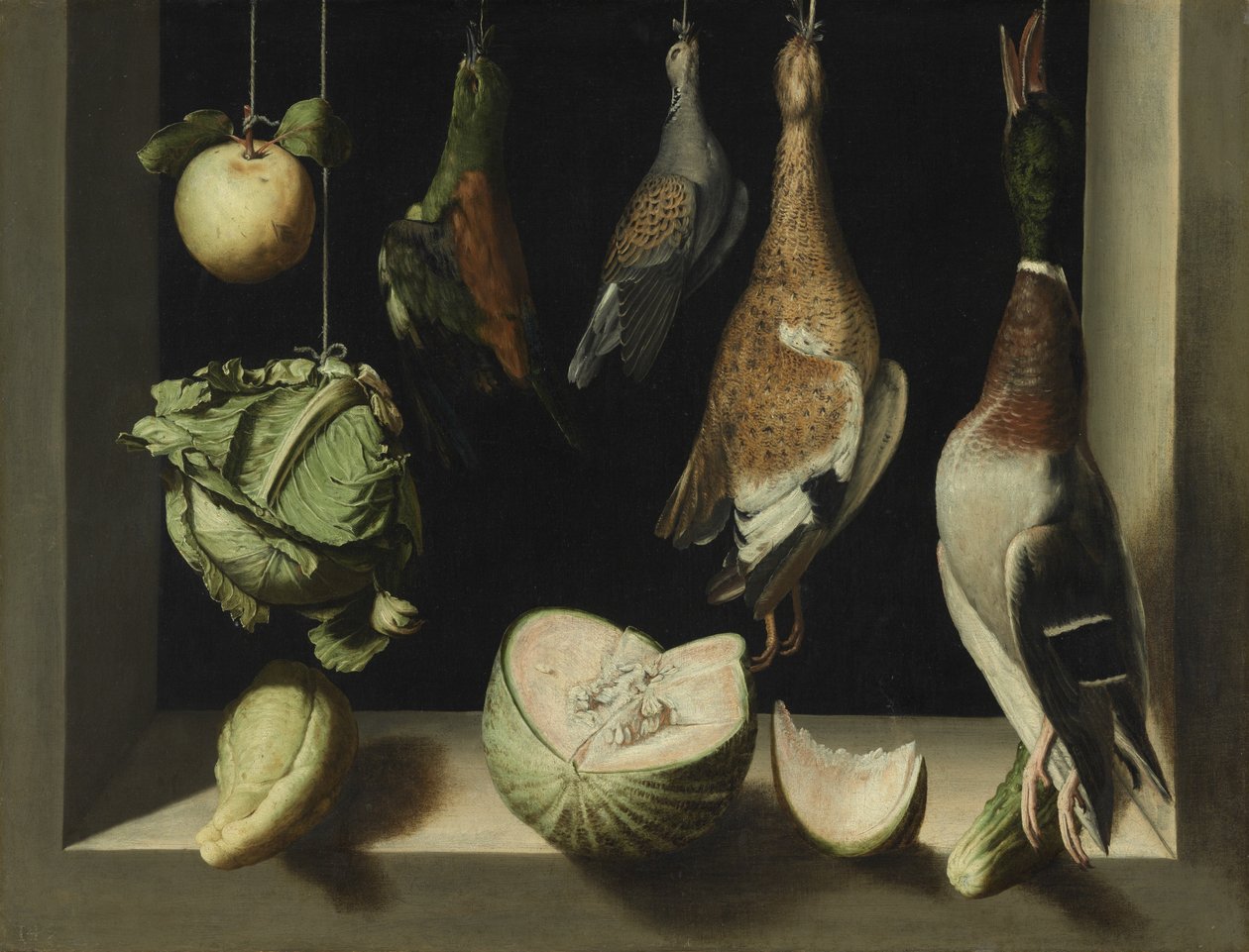 Stilleben med fuglevilt, 1600-03 av Juan Sanchez Cotan