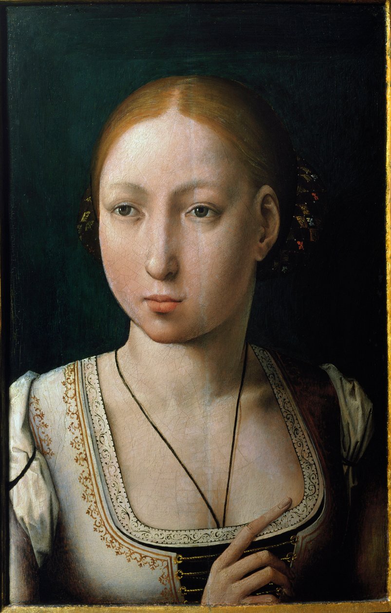 Portrett av Joanna I av Castilla, kalt Joanna den gale av Juan de Flandes