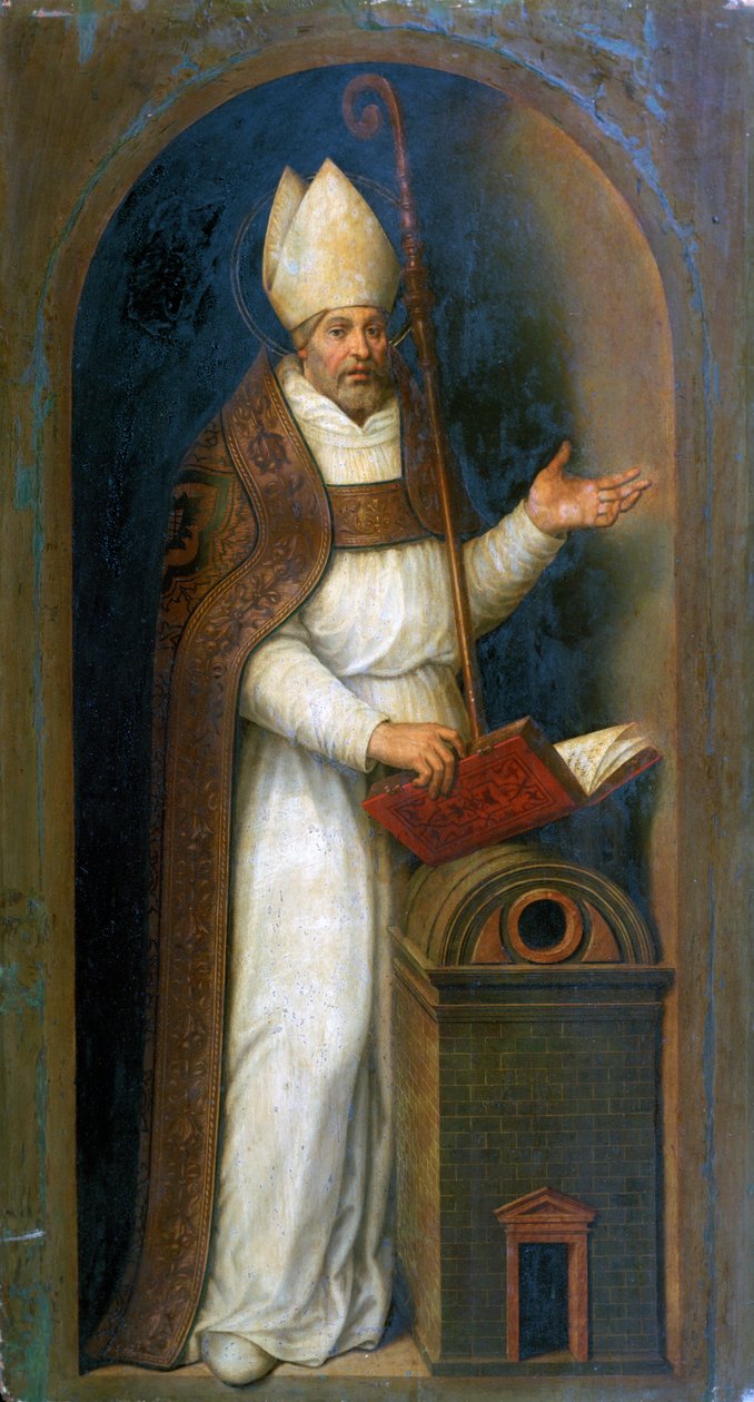 Saint Thomas av Villeneuve, 1597 av Juan de Juanes