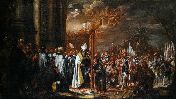 The Exaltation of the Cross (olje på lerret) av Juan de Valdes Leal