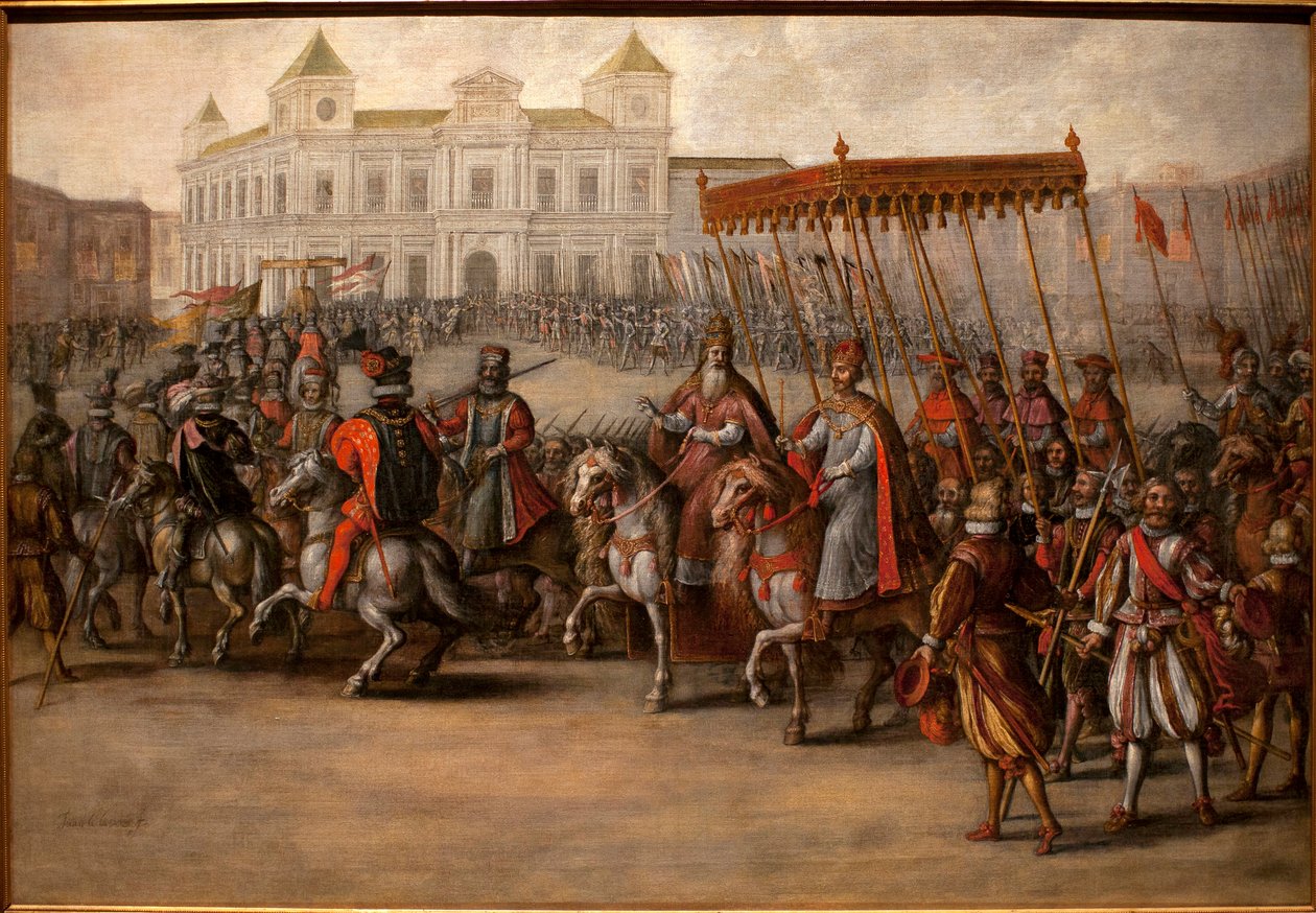 The Road to the Imperial Sacred av Charles V (1500-1558) i Bologna (Italia), 24. februar av Juan de la Corte