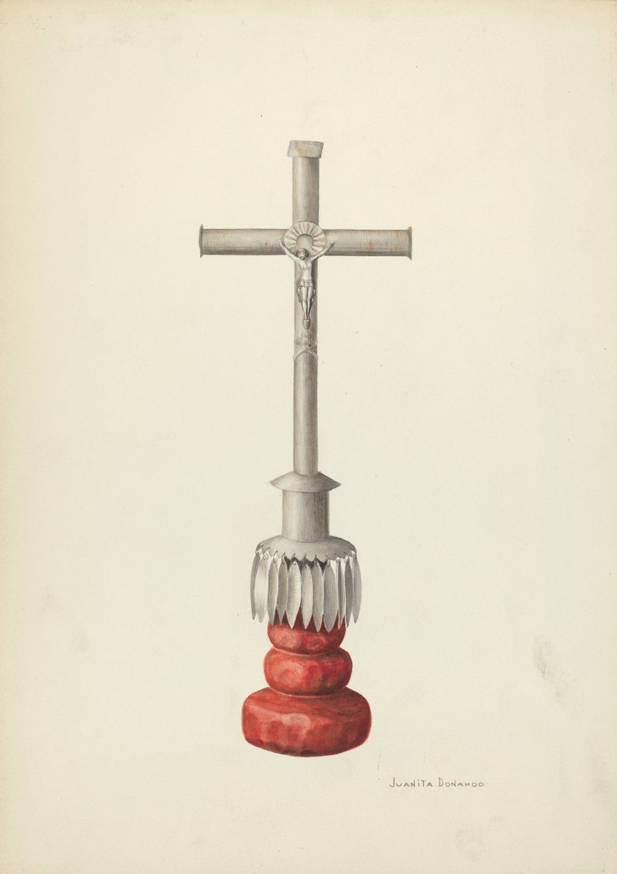 Krusifiks, ca. 1936. av Juanita Donahoo