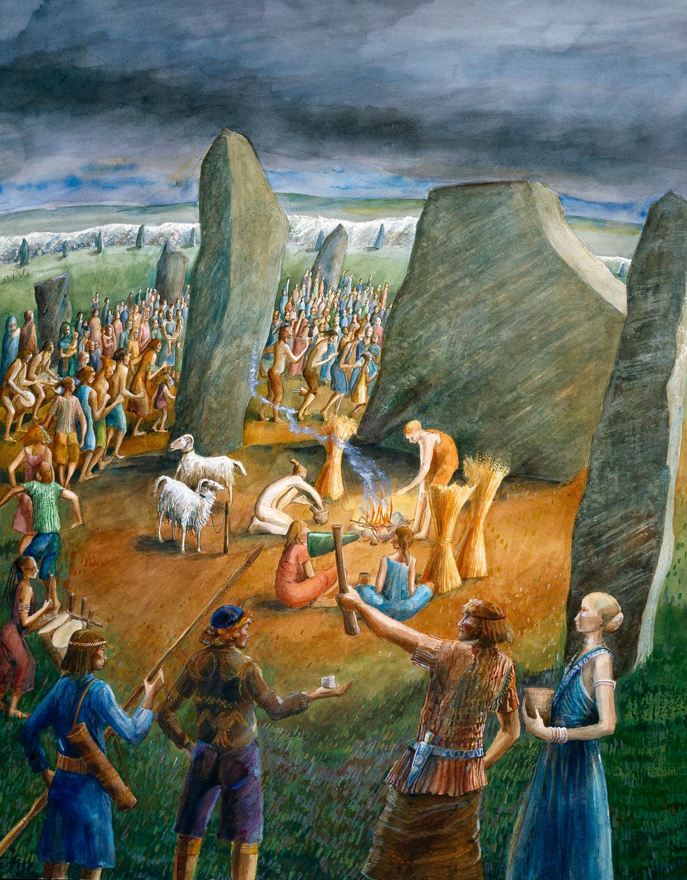 Avebury Stone Circle, c3rd millennium BC, c1990-2010 av Judith Dobie