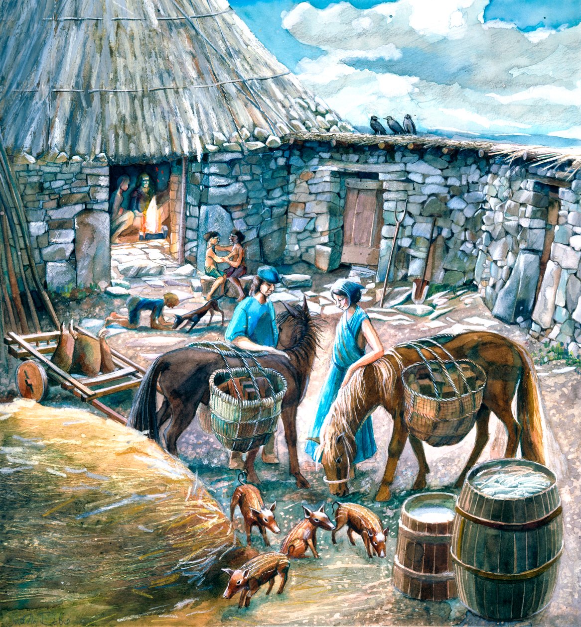 Chysauster Ancient Village, c1st-2nd century, c1990-2010 av Judith Dobie