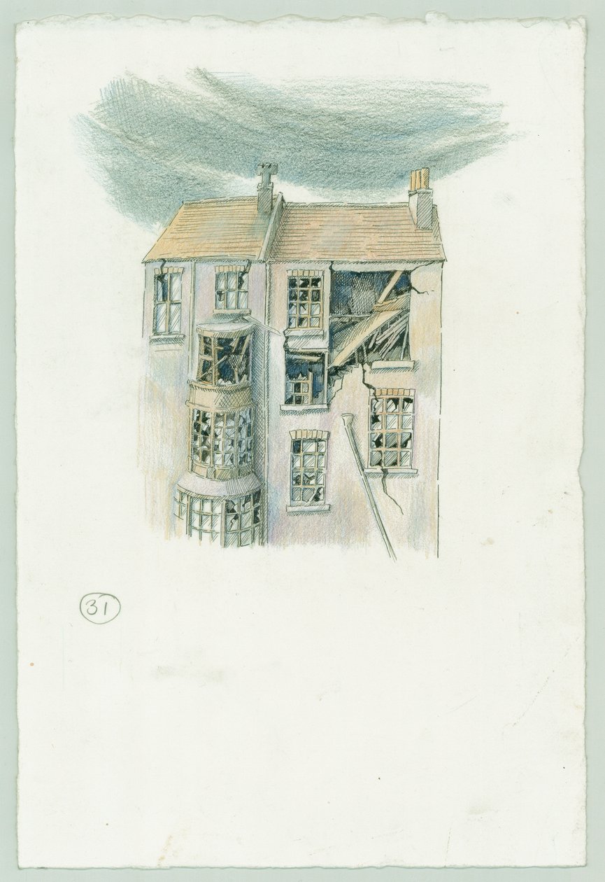 Tysk marinebombardement av Scarborough, North Yorkshire, 1914 2014. av Judith Dobie