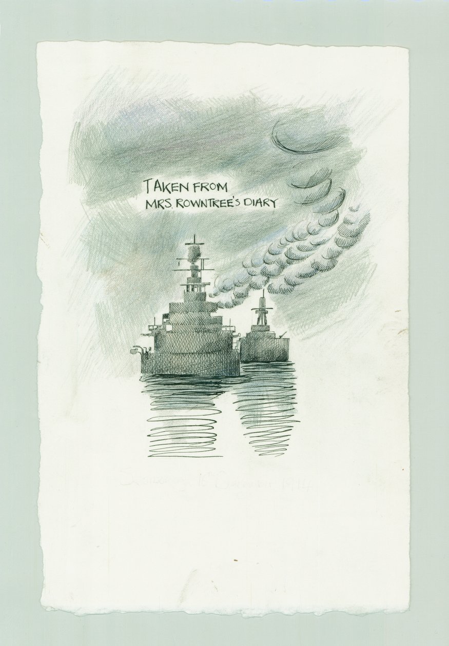 Tysk marinebombardement av Scarborough, North Yorkshire, 1914 2014. av Judith Dobie
