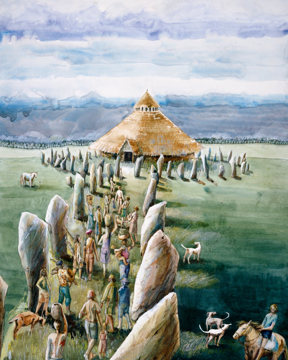 The Sanctuary, Avebury, c3rd millennium BC, c1990-2010 av Judith Dobie