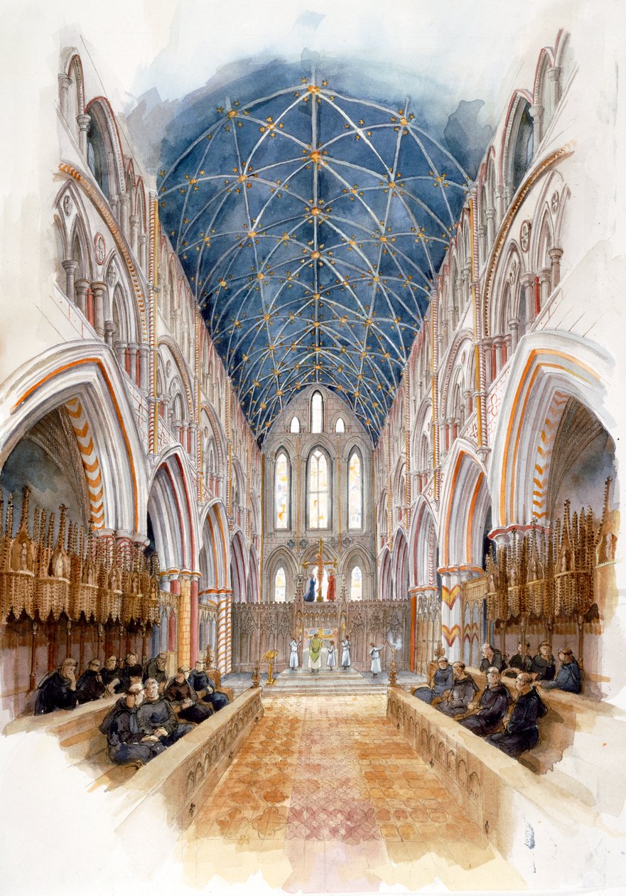 Whitby Abbey, 1500, c1990-2010 av Judith Dobie