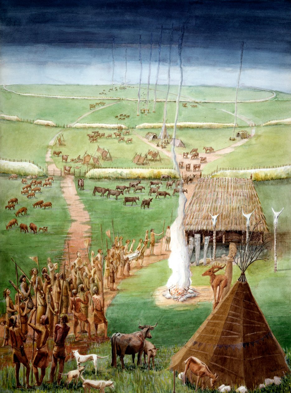 Windmill Hill, Avebury, Wiltshire, i neolitisk tid av Judith Dobie